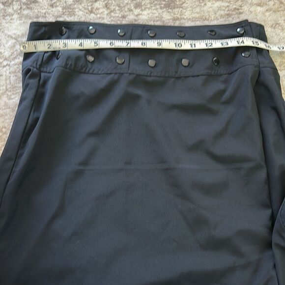 HDE  Reversible Wrap Skirt Swim Coverup Black/Blue Floral Large - Picture 9 of 10